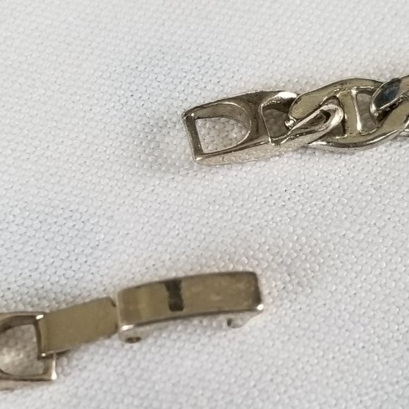 Vintage Mariner Chain Necklace 20" Silver Tone - Picture 10 of 13